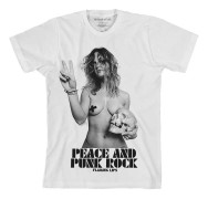 The Flaming Lips Unisex T-Shirt: Peace & Punk Rock Girl (X-Large)