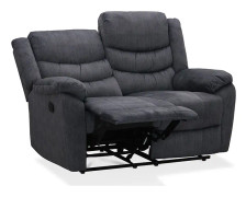 Soffa Recliner 2-Sits Tampa - Grå - Tyg