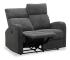 Soffa Recliner 2-Sits El - Montana - Grå - Tyg