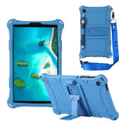 Samsung Galaxy Tab A7 Lite T220 T225 Skal med Strap Stativfunktion Blå