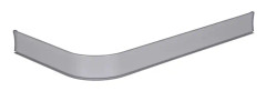 Leijma Duschsarg Stabil 93x170 Silver- Höger