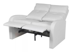Biosoffa 2-sits konstläder vit