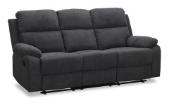 Soffa Recliner 3-Sits - Nevada - Tyg - Grå