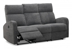 Soffa El-recliner 3-Sits - Montana - Grå - Tyg