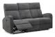 Soffa El-recliner 3-Sits - Montana - Grå - Tyg
