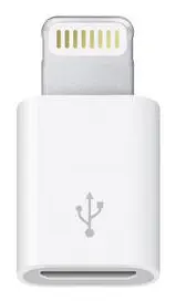 Apple N/A N/A [1x Apple Lightning hane - 1x USB 2.0 Micro-B hona] Vit
