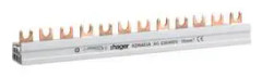 Hager Insulated busbar 4p 63a fork 10mm2 12m