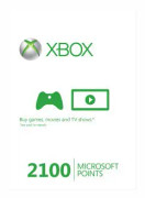 Xbox LIVE 2100 Microsoft Points Prepaid Card
