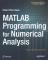 MATLAB Programming for Numerical Analysis