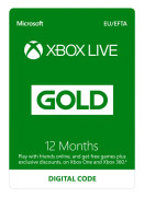  Microsoft Xbox Live Gold - 12 månader