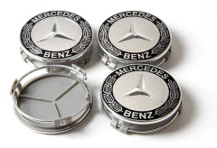 MB12 - 75MM 4-pack Centrumkåpor Mercedes Benz