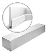 Golvlister Orac Decor AXXENT SX184-RAL9003-box 1 låda innehåller 20 lister 40 m