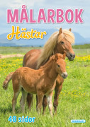 Hästar målarbok 48 sid