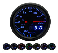 12V 2 tum 52 mm spänningsmätare 7 färg LED-display Auto Volt Universal