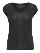 Only - onlSilvery V-neck Lurex Top
