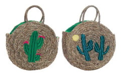 Väska Dekodonia Grön Broderi Kaktus (2 pcs)