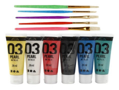 A-Color - Metallic Colors and Kids Paint Brushes