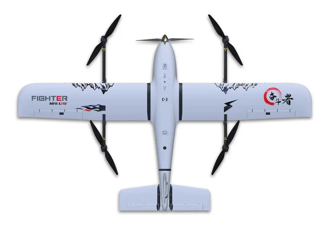 Gör fly easy fighter vtol version 4 + 1 antennundersökning bärare fix-wing uav flygplan kartläggning