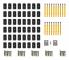 vidaXL Utegolv i WPC med tillbehör 10 m² 2,2 m antracit