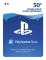 Playstation Network Live Card 50  PS4 - PS3 - PS VITA