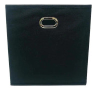 MODULOSTORAGE Förvaringslåda - Tyg - Metallhandtag - 27x27x28 cm - Svart