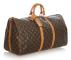 Pre-owned Louis Vuitton Monogram Keepall Bandouliere 55 Brown