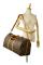 Pre-owned Louis Vuitton Monogram Keepall Bandouliere 55 Brown