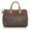 Pre-owned Louis Vuitton Monogram Speedy 30 Brown