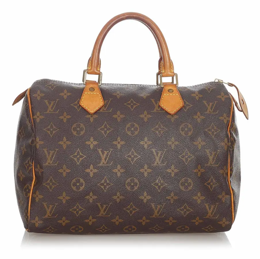 Pre-owned Louis Vuitton Monogram Speedy 30 Brown