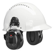 3M Peltor ProTac III MT13H221P3E - Hörlurar - hjälmmontering - kabelansluten - 3,5 mm kontakt - ljudisolerande - svart