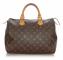 Pre-owned Louis Vuitton Monogram Speedy 30 Brown