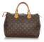 Pre-owned Louis Vuitton Monogram Speedy 30 Brown