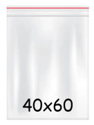 Blixtlåspåse Zippåse - 40x60 mm - 100 st
