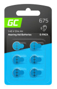 Green Cell 6x Batteri för hörapparater Typ 675