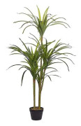 Konstgjord Krukväxt Dracaena Grön Syntetiskt Material 147 cm Dekoration Inomhus Tillbehör