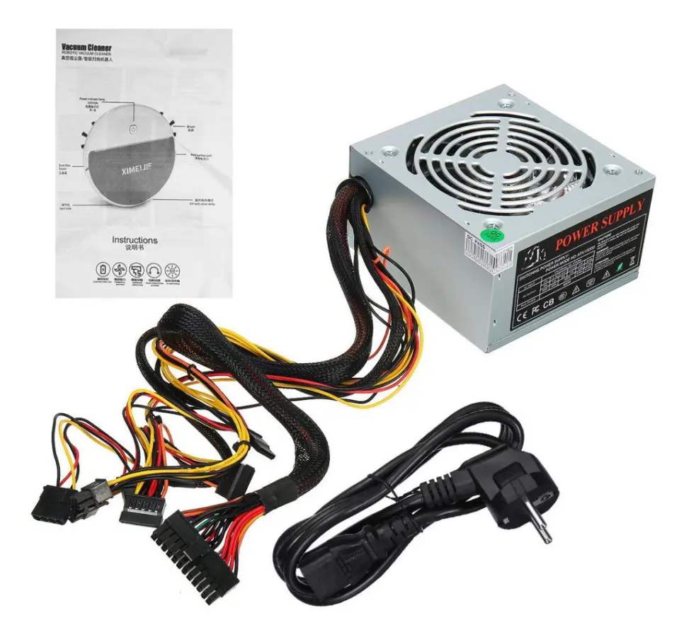 550W PC Power Mute Slitstark 12V ATX ​​datorväska Host Power Supply