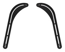 Sinox One soundbar upphängningssats. Svart