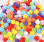 100st Pom Pom mixade färger 25mm