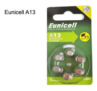 6-pack A13 / PR48 hörapparats Batteri