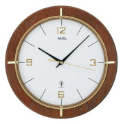 Wall Clock AMS 5832, Quartz, White, Analogue, Classic