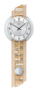 Wall Clock AMS 7423, Quartz, Silver, Analogue, Modern