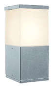 HOMEMANIA Corfu Outdoor Lights - IP44 - Floor standing, Garden - Grey made of PVC, Aluminium, 11 x 11 x 20 cm, 1 x E27, Max 20W