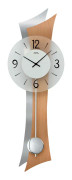 Wall Clock AMS 7425, Quartz, Transparent, Analogue, Modern