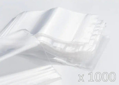 Genomskinlig dragkedja | 40 x 60 mm | Förpackning med 1000