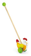 Tryckleksak i trä - Rooster Viga
