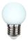 LED-Lampa Klot, Plasthölje Opal LED E27 2700K 15lm 1W(1,5W)