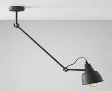 HOMEMANIA Compass Hanging Lamp - Chandelier - for Ceiling - Graphite made of Metal, 13,5 x 13,5 x 86 cm, 1 x E27, Max 60W