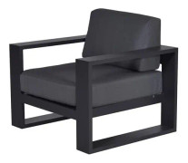 CUBE Loungefåtölj Svart