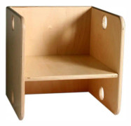 kubstol junior 35 cm trägul