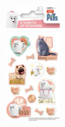 klistermärken Secret life of Pets junior white 84 st